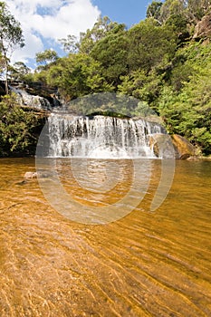 Waterfall in Blue Mountains, Australia photo
