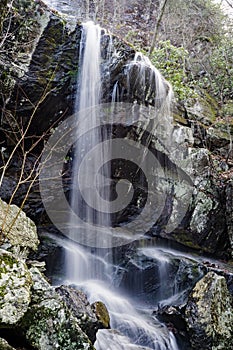 Waterfall in the Blue Ridge Mountains