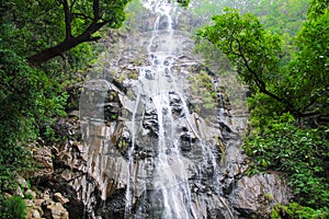 Waterfall by boat Pachmarhi, Madhya Pradesh