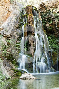 Waterfall in Bogarra, Spain photo
