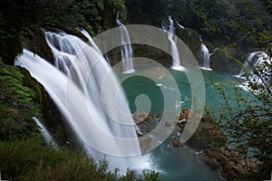 Waterfall Bondjok. North Vietnam.