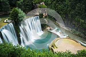 Waterfall in Bosnia , Jajce photo