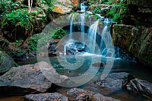 Waterfall the botanical garden in the National Park of Phong Nha Ke Bang, Vietnam.