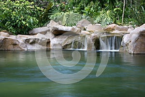 Cascata botanico giardino 