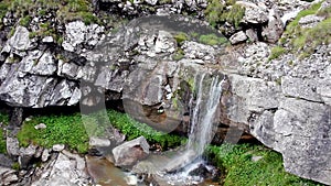 Waterfall in Bucegi Mountains Romania