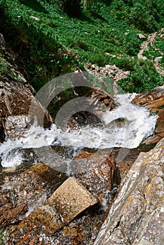 Waterfall butakovsky, nature, mountains