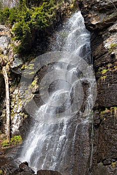 Waterfall Bystre near of The Hrinova village in central Slovakia photo