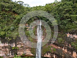 waterfall Cachoeira do Socorro natural tourist spot in Cassilandia