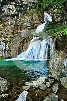 Waterfall called Reventon in Riopar