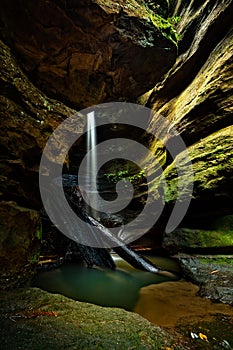 Waterfall into a canyon in Blue Mountains