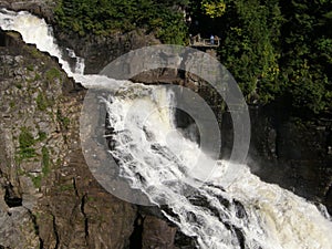 Waterfall at Canyon Ste-Anne in Quebec