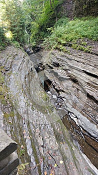 Waterfall canyon in upstate NY