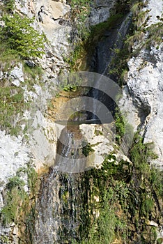 Waterfall in the Carpathians photo