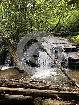 Waterfall on Carrick Creek Trail at Table Rock State Park