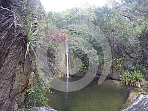 Waterfall in Casa Bamba, CÃÂ³rdoba, Argentina photo