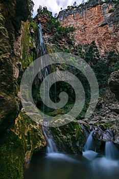 Waterfall Cascades d'Akchour, Talassemtane National Park, Morocc photo