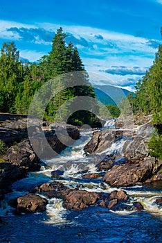 Waterfall Cascades on heddola river