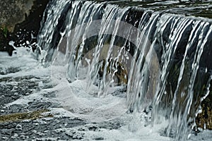 Waterfall With Cascading Water