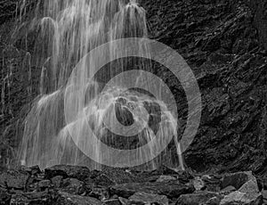 A Waterfall On Casper Mountain In Wyoming