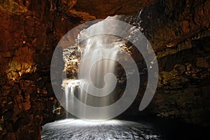 Waterfall in a Cave