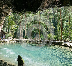Waterfall cave