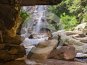 Waterfall in Chapada Diamantina, Brazil photo