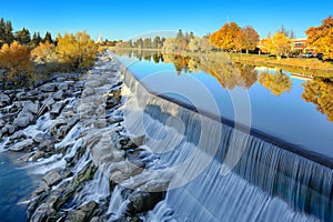 The waterfall that the City of Idaho Falls, Idaho is named after