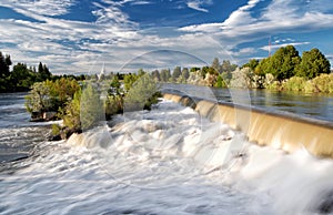 The waterfall that the City of Idaho Falls, Idaho is named after