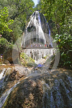 Waterfall cola de caballo in monterrey nuevo leon, mexico. III photo