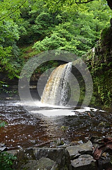 Waterfall Country in Brecon Beacons National Park, UK
