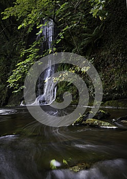 Waterfall country in Wales