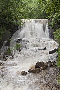Waterfall in countryside