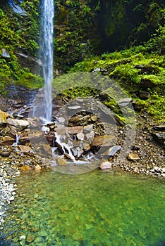 Waterfall in countryside
