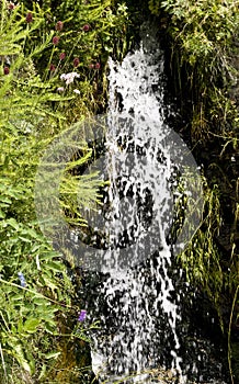 Waterfall in countryside