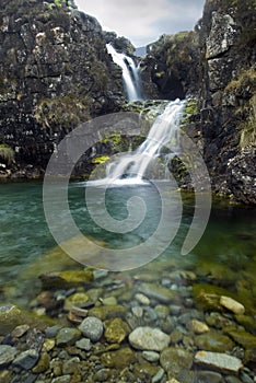 Waterfall, Cuillin Mountains, Isle of Skye , Scotland