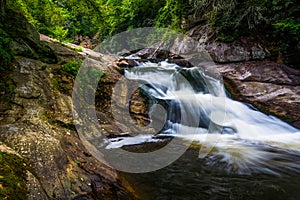 Waterfall on the Cullasaja River in Nantahala National Forest, N