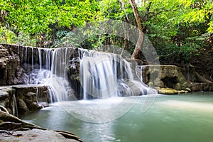 Waterfall deep forest scenic natural