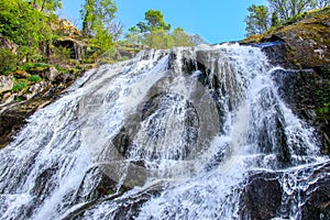 Waterfall in deep rain forest