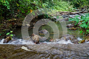 Waterfall in deep wood