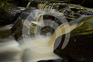 Waterfall in Derbyshire Peak District