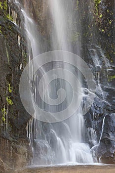 Waterfall detail in Galicia, Fervenza de Toxa. Ribeira Sacra