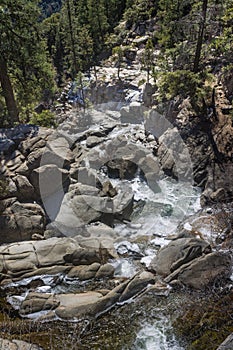 Waterfall downstream in Yosemite National Park