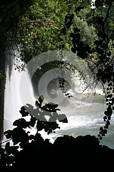 Waterfall of duden antalya photo