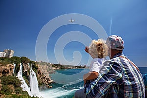 Waterfall Duden at Antalya, Turkey