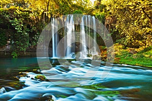 Waterfall Duden at Antalya Turkey photo