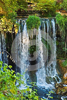 Waterfall Duden at Antalya Turkey photo