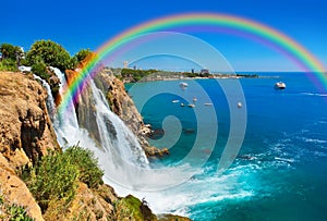 Waterfall Duden at Antalya, Turkey