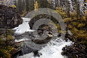 Waterfall in East Kazakhstan, Altai mountains