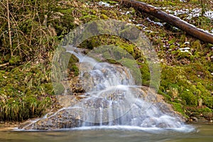 Waterfall in Eistobel gorge, Germany