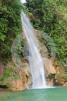 Waterfall El Cacao in Zacapa village, Hondur photo